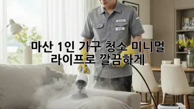 마산 1인 가구 청소🧹, 미니멀 라이프로 깔끔하게! ✨